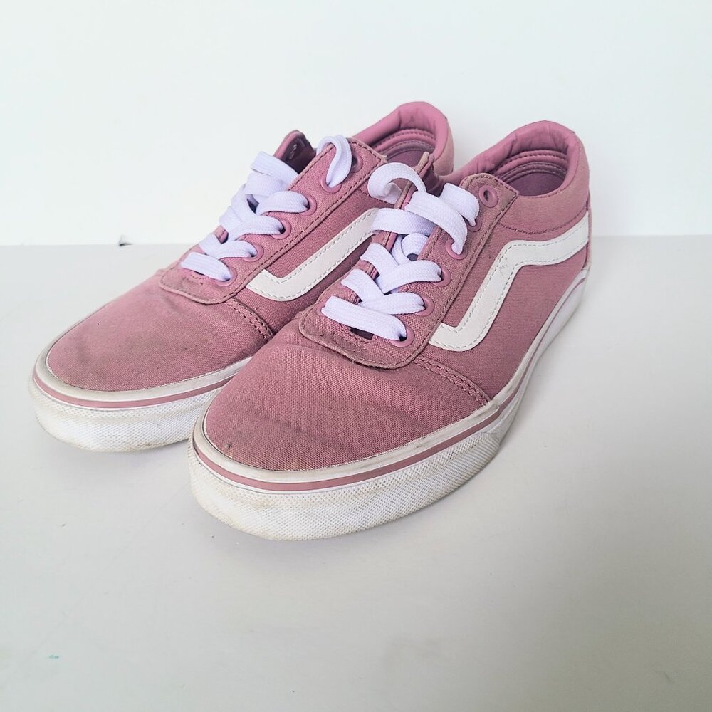 Vans Off The Wall Old Skool Pink/True White Skate Sneakers Women's Size 7 - Picture 8 of 10